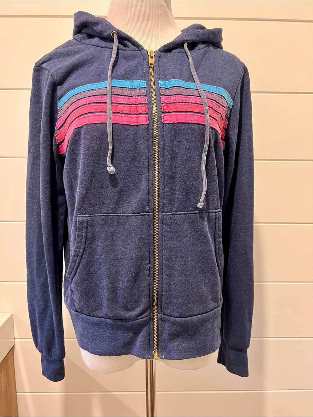 Aviator Nation 5-Stripes Hoodie & Jogger set. Woman’s Sz M